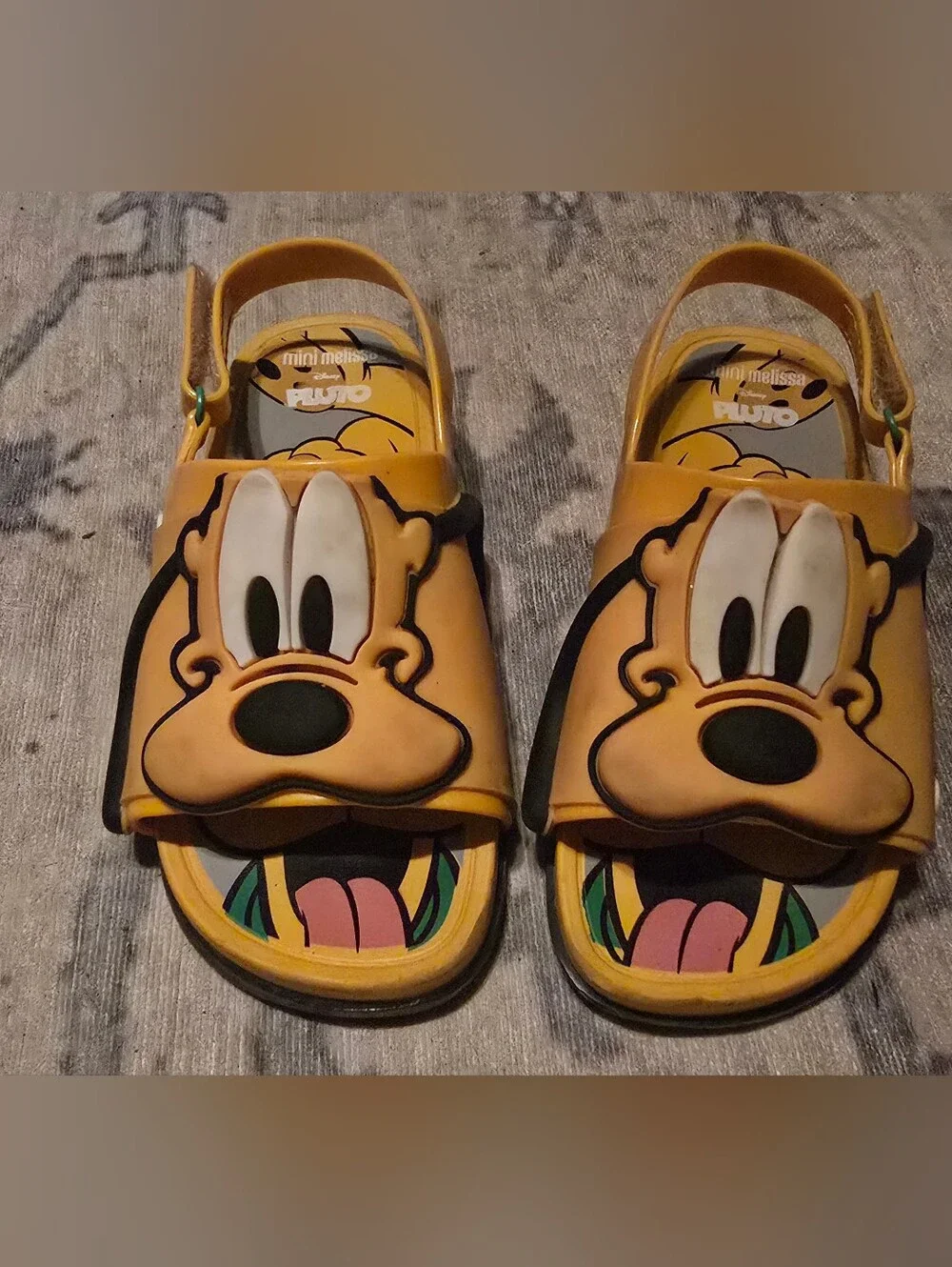 Mini Melissa Kids' Yellow Pluto Sandals